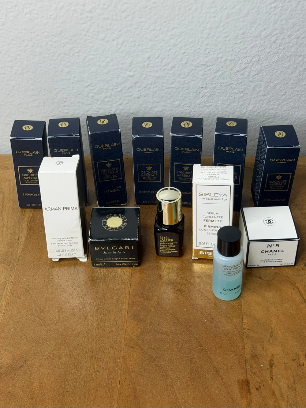 Lot of 13 Luxury Skincare Guerlain Sisley Bulgari